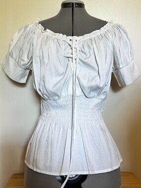 Gothic Pleated Renaissance-Inspired Top